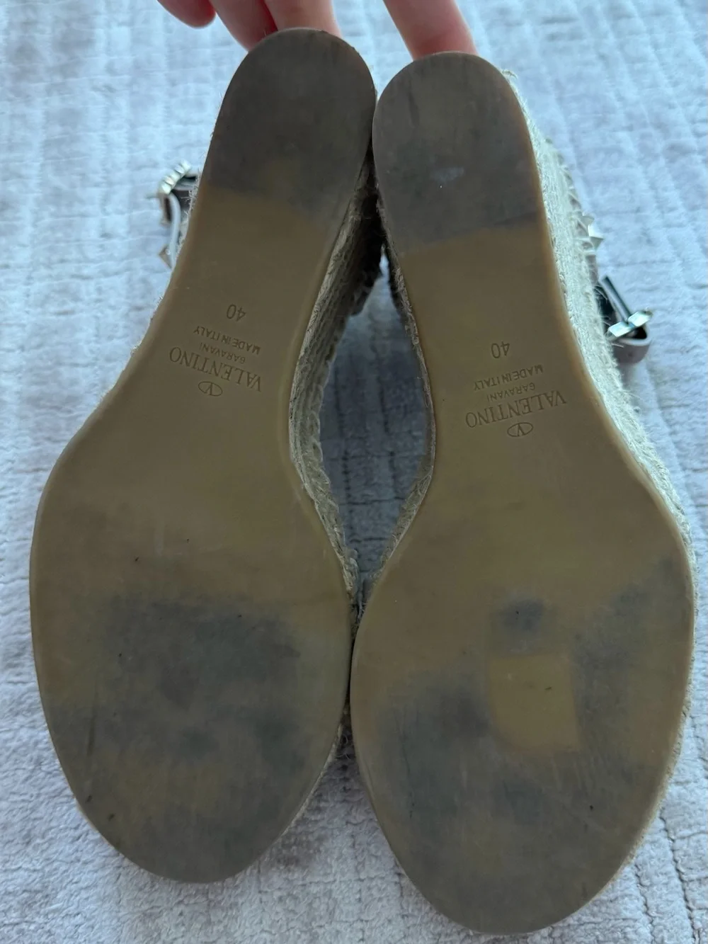 Valentino Garavani Light Mauve Studded Ankle-Strap Sandals